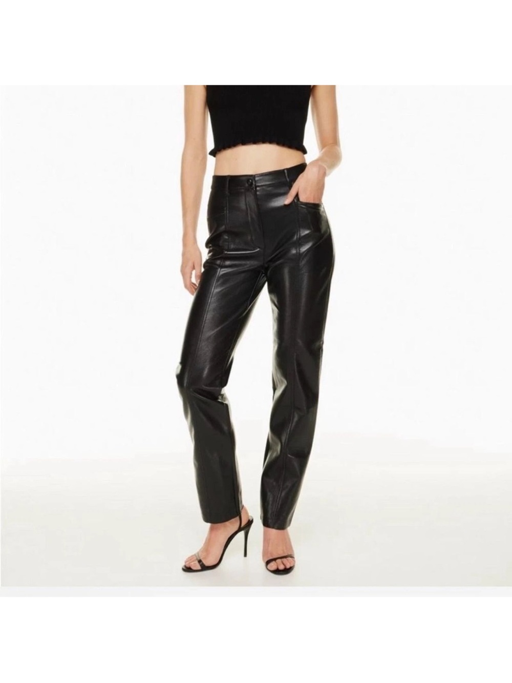 Aritzia Wilfred Melina Vegan Leather Pants Size 4